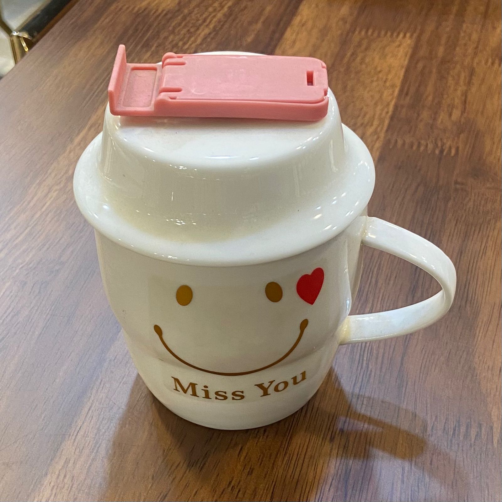 Ceramic Mug With Mobile Holder-D1