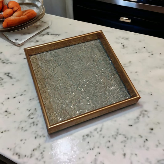 Glass Base Serving Tray-5499