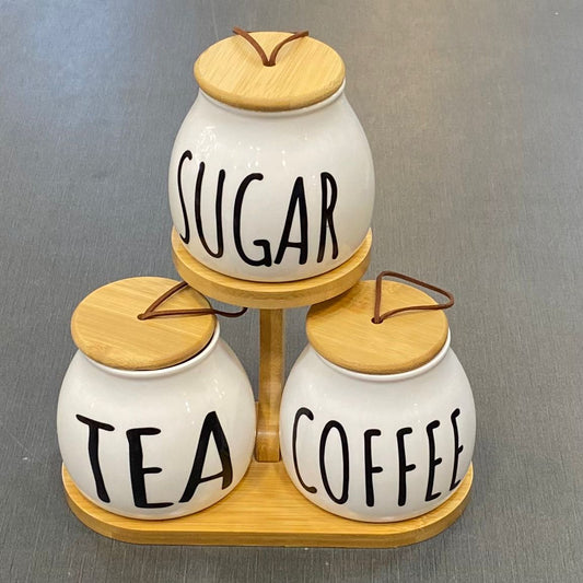 Ceramic 3 Pcs Jar Set