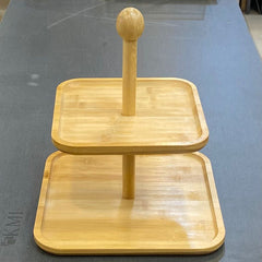 2 Tier Wooden Pastry Tray