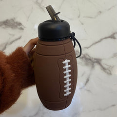 Collapsible Silicone Water Bottle-Brown