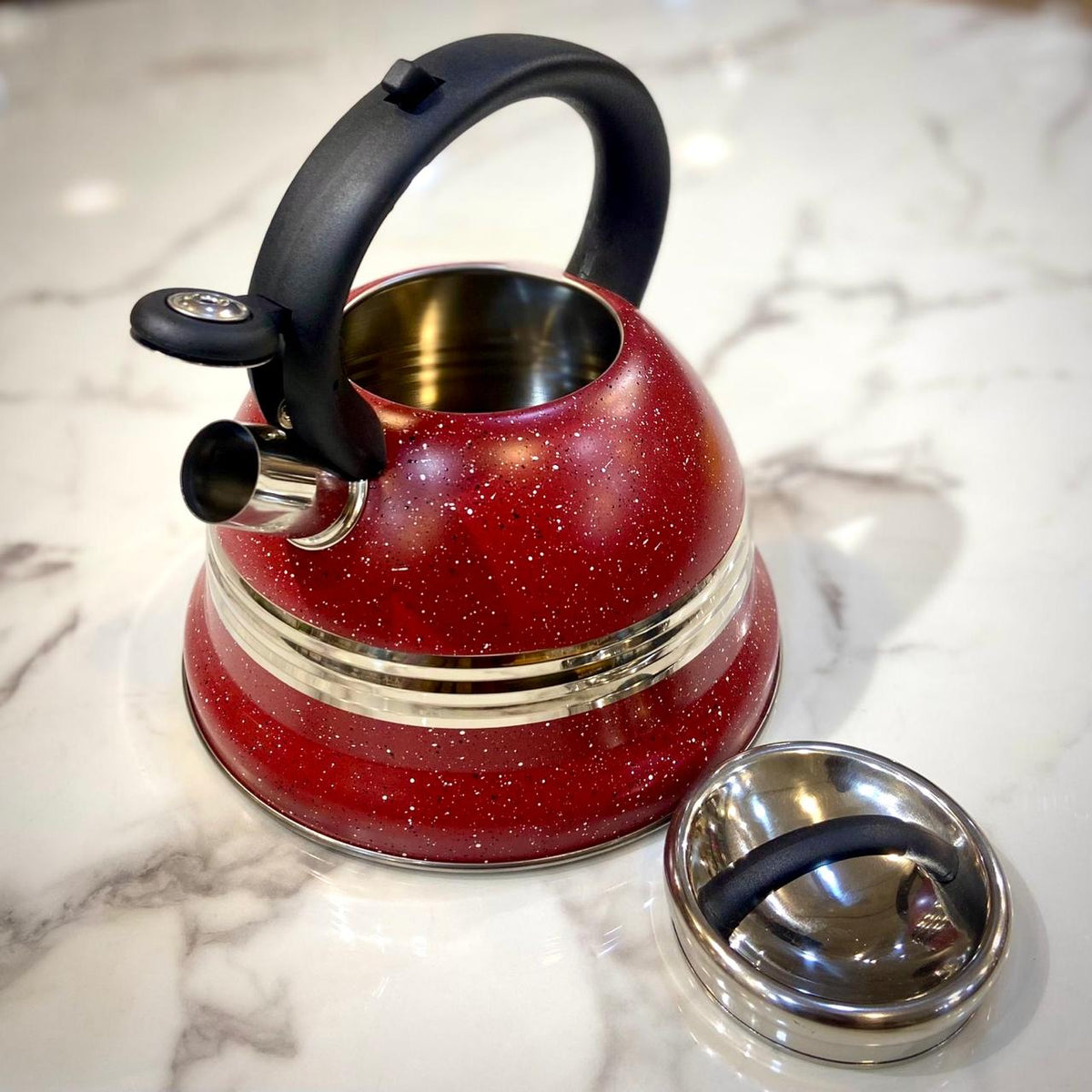 Stainless Steel Kettle 3L-Red