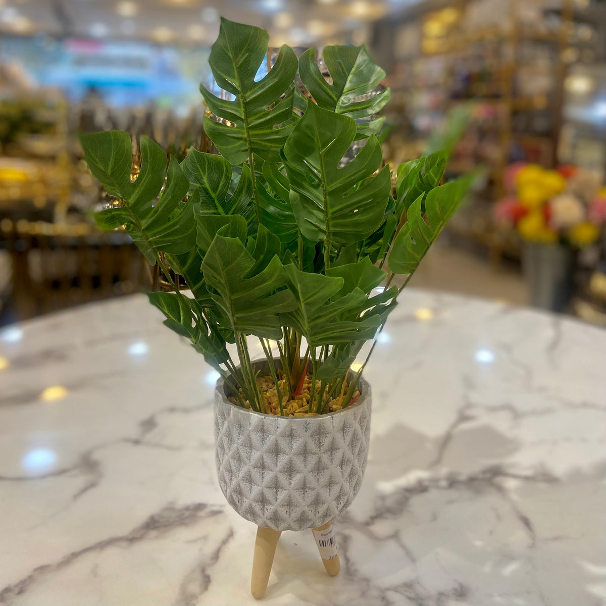 Artificial Plant with Ceramic Pot