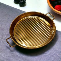 Round Gold Grill Plate (23cm)