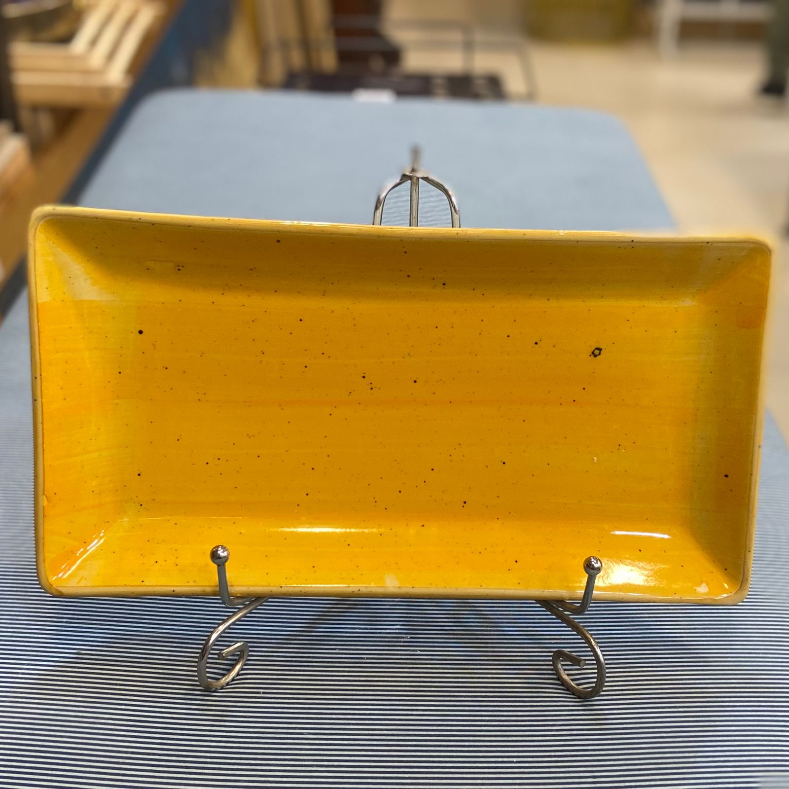 Ceramic Rectangle Dish-Yellow