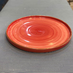 Tableware Ceramic Plate-Red