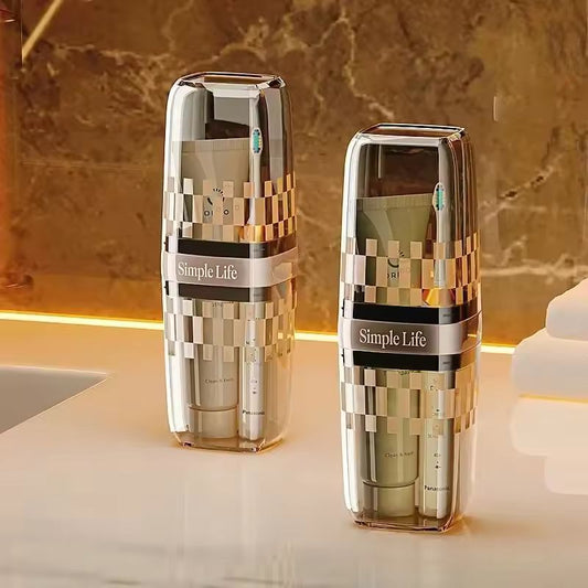 Portable Travel Toothbrush Holder (Transparent)