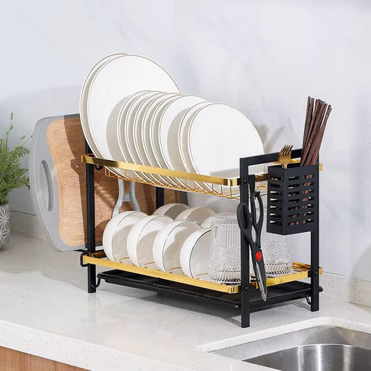 2 Layer Multi-Function Plate Rack