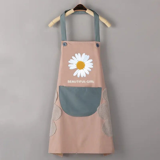 Pure Beauty Apron with Pocket-Pink