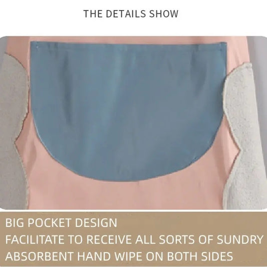 Pure Beauty Apron with Pocket-Pink