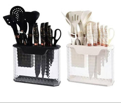 16 Pcs Silicone Cooking Kitchen Utensils Set Black