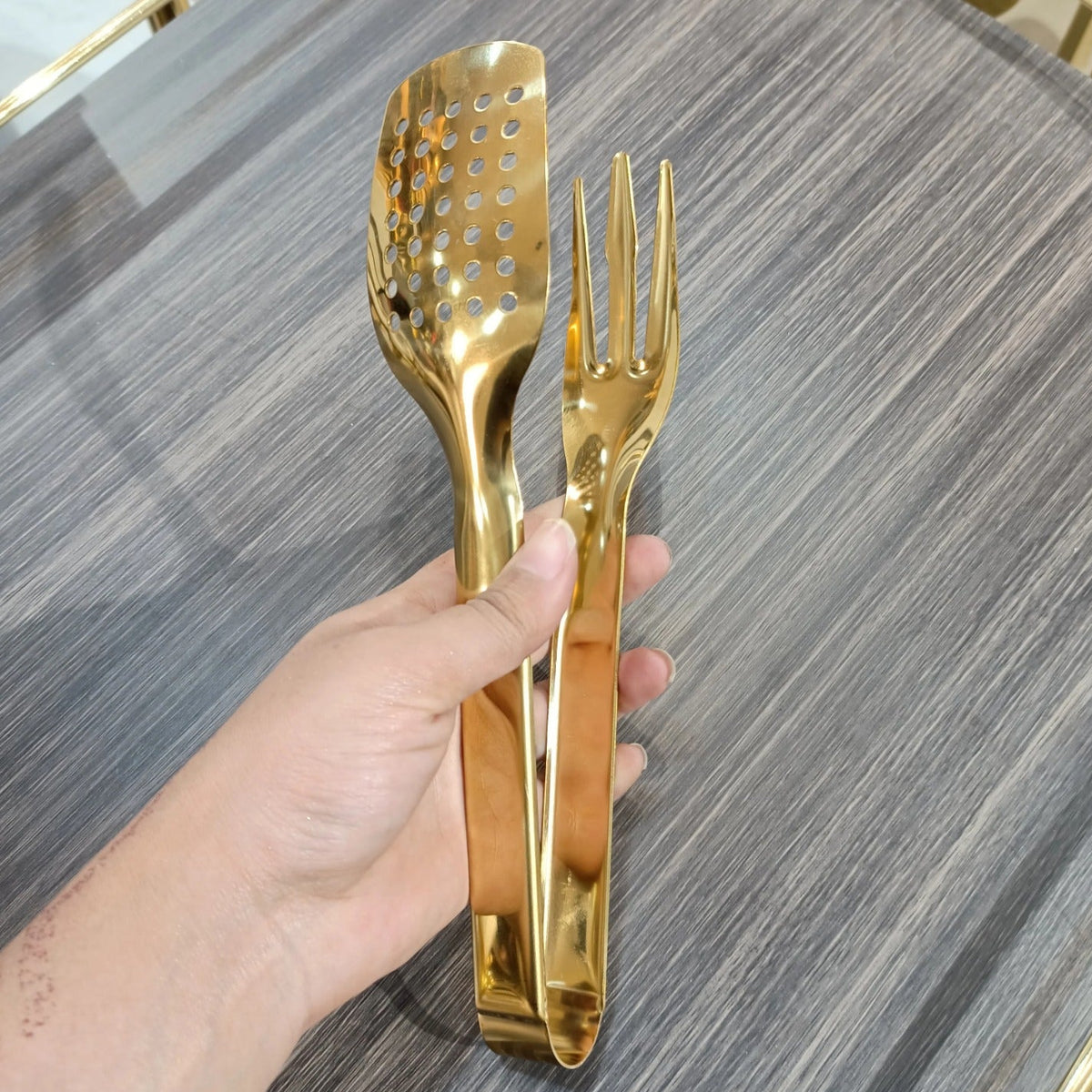 Golden Serving Tong Large