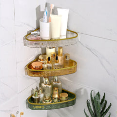 Acrylic Corner Bathroom Shelf