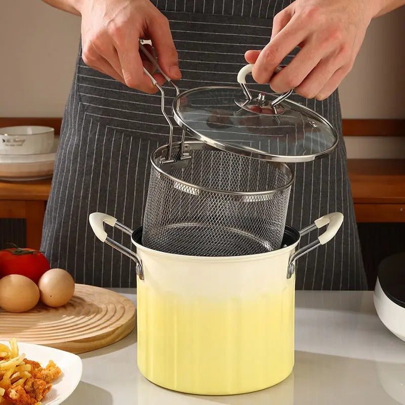 3L Deep Frying Pot With Strainer