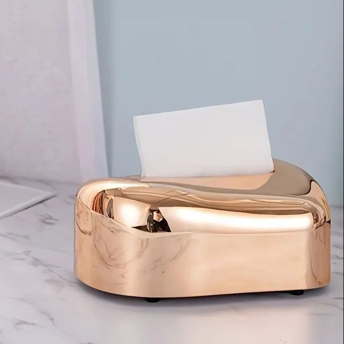 Desktop Tissue Box -Copper