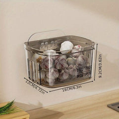 Multifunctional Acrylic Sticking Storage Basket