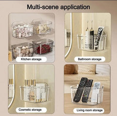 Multifunctional Acrylic Sticking Storage Basket