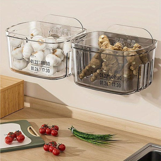 Multifunctional Acrylic Sticking Storage Basket