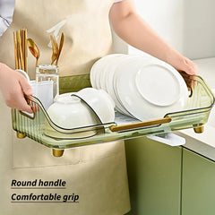Acrylic Dish Drying Rack-Green