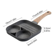 3 Slot Non Stick Frying Pan
