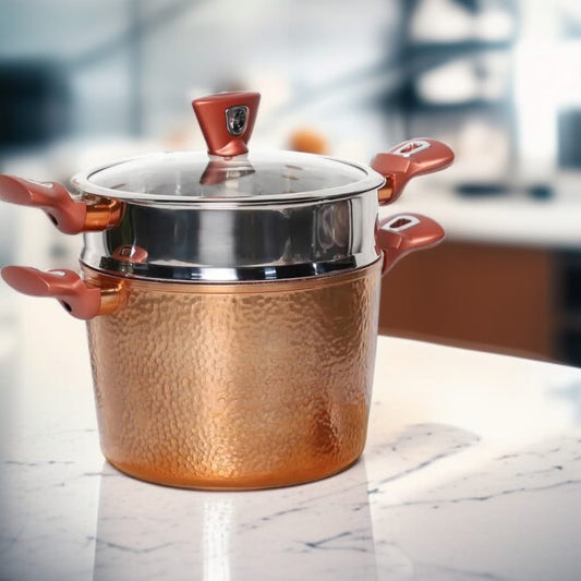 2in1 Steamer Marble-Coating Cooking Pot 24cm