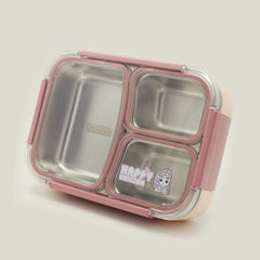 3 Compartment Stainless Steel Lunch Box