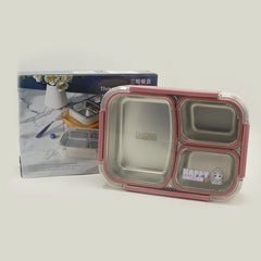 3 Compartment Stainless Steel Lunch Box