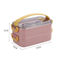 2 Layer Stainless Steel Lunch Box
