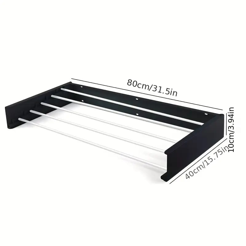 1 Pc Wall Mounted Folding Clothes Drying Rack