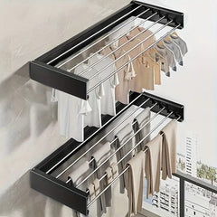 1 Pc Wall Mounted Folding Clothes Drying Rack