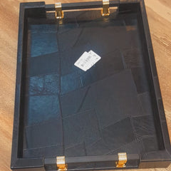Leather Serving Tray Large
