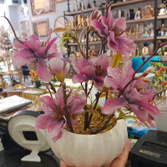 Artificial  Flower with Ceramic Pot