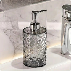 Luxury Transparent Hand Sanitizer Bottle-Round Black