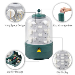 360° Rotatable Jewelry Organizer