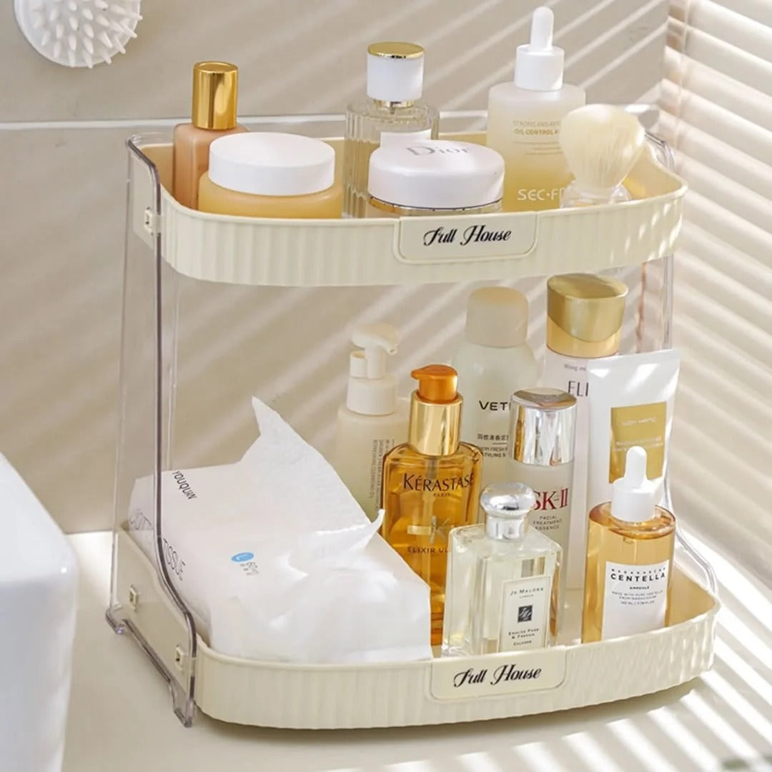 Desktop 2 Layer Cosmetic Storage Rack