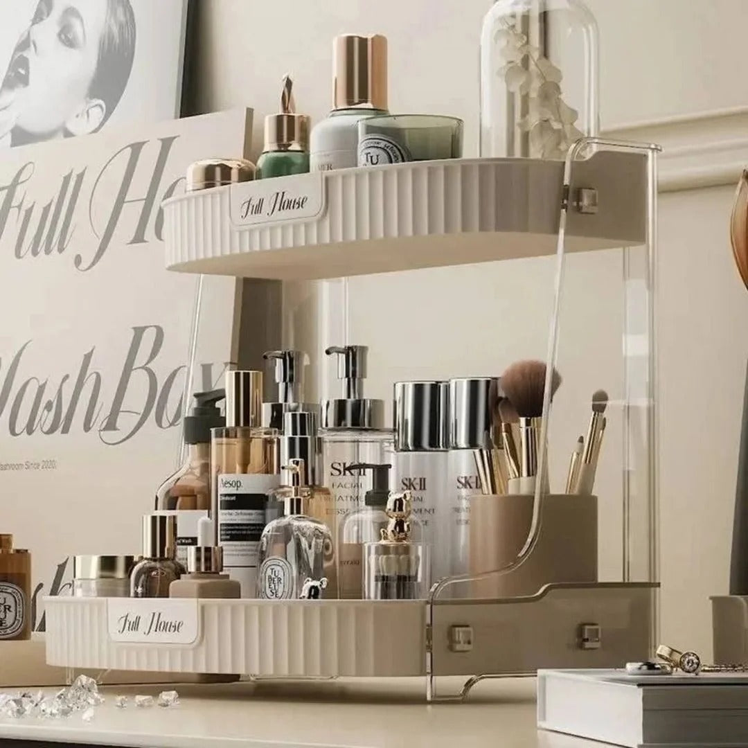 Desktop 2 Layer Cosmetic Storage Rack