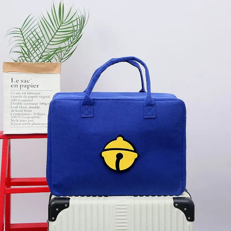 Large Capacity Cartoon Printed Bag-Blue