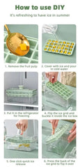 Press Type Ice Cube Storage Box