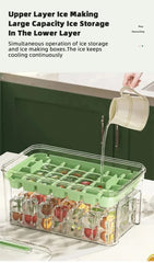 Press Type Ice Cube Storage Box