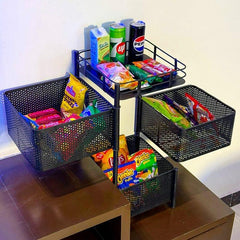 Premium 3 Layer Trolly Rotatable without Tyre - Square