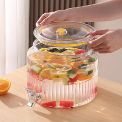 Acrylic Round Beverage Dispenser -5.6L