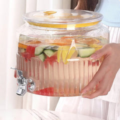 Acrylic Round Beverage Dispenser -5.6L