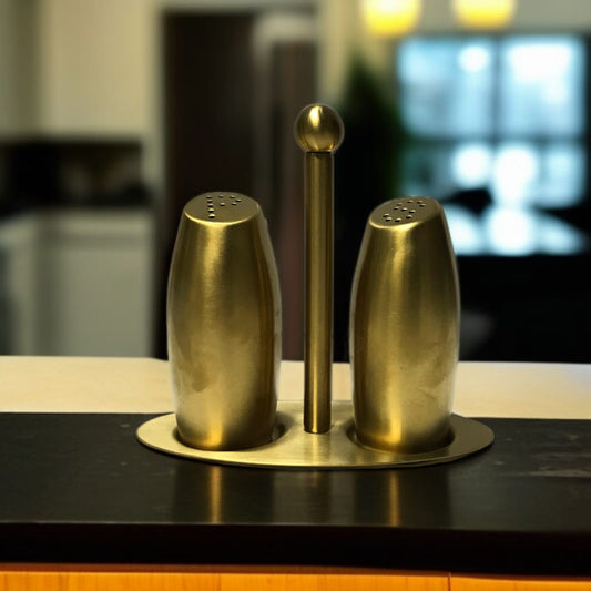 Stainless Steel Salt and Pepper Shaker(Golden)