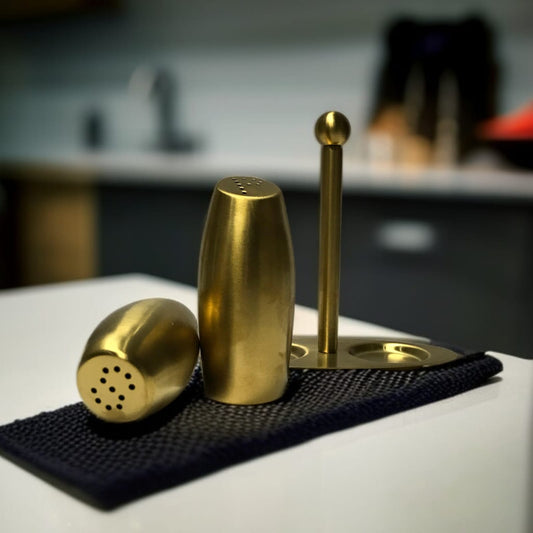 Stainless Steel Salt and Pepper Shaker(Golden)