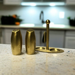 Stainless Steel Salt and Pepper Shaker(Golden)