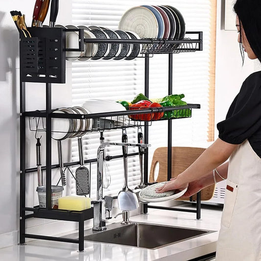 2-TIER OVERSINK DISH DRYING EXPANDABLE  RACK
