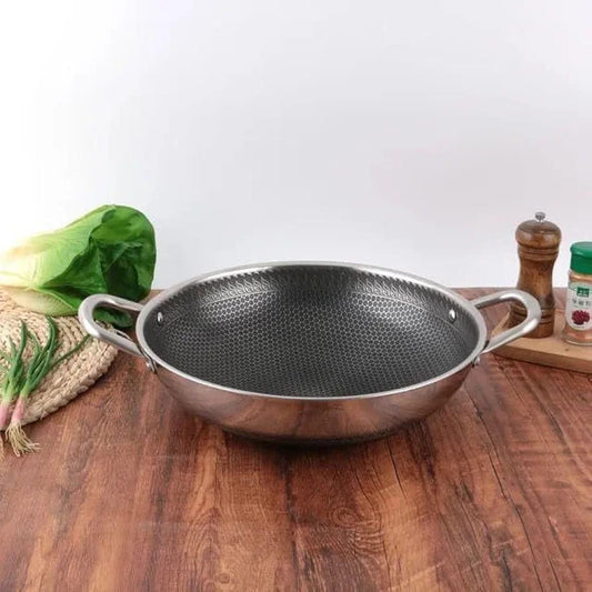 Laser Coated Wok Double Handle 36cm