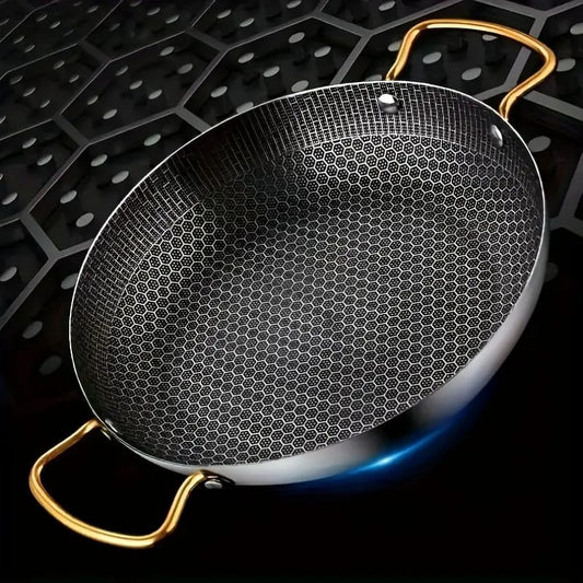 Laser Coated Pan Double Handle Gold 24cm
