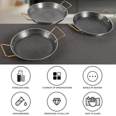 Laser Coated Wok Double Handle Gold 26cm