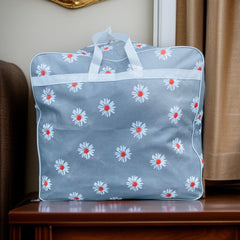 110GSM Non-Woven Luggage Bag (Grey Flower)